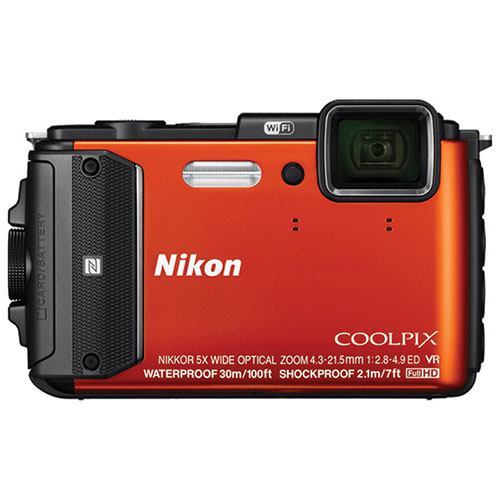 Nikon COOLPIX Waterproof and Wi-Fi Digital Camera with a GPS
